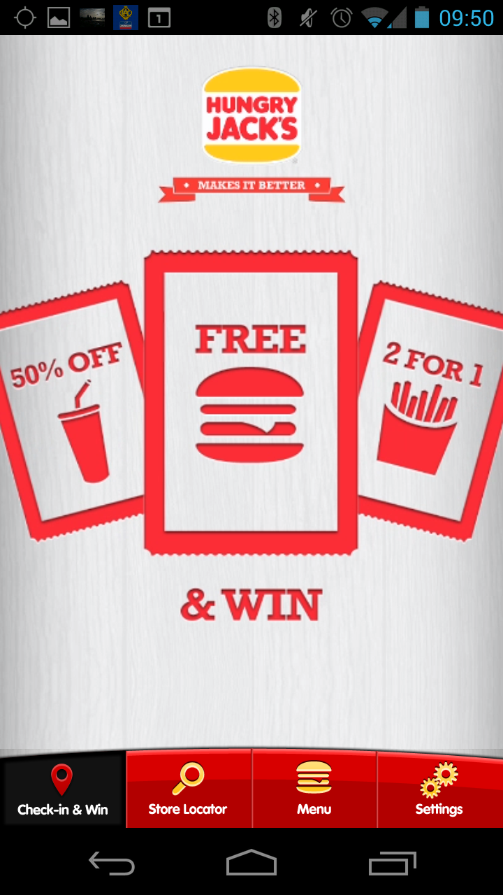 Great Strategy Marketing Hungry Jack's Implements Shake and Win App